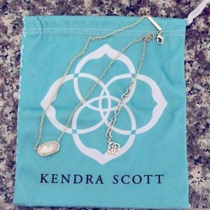 Kendra Scott Elisa gold and white pearl